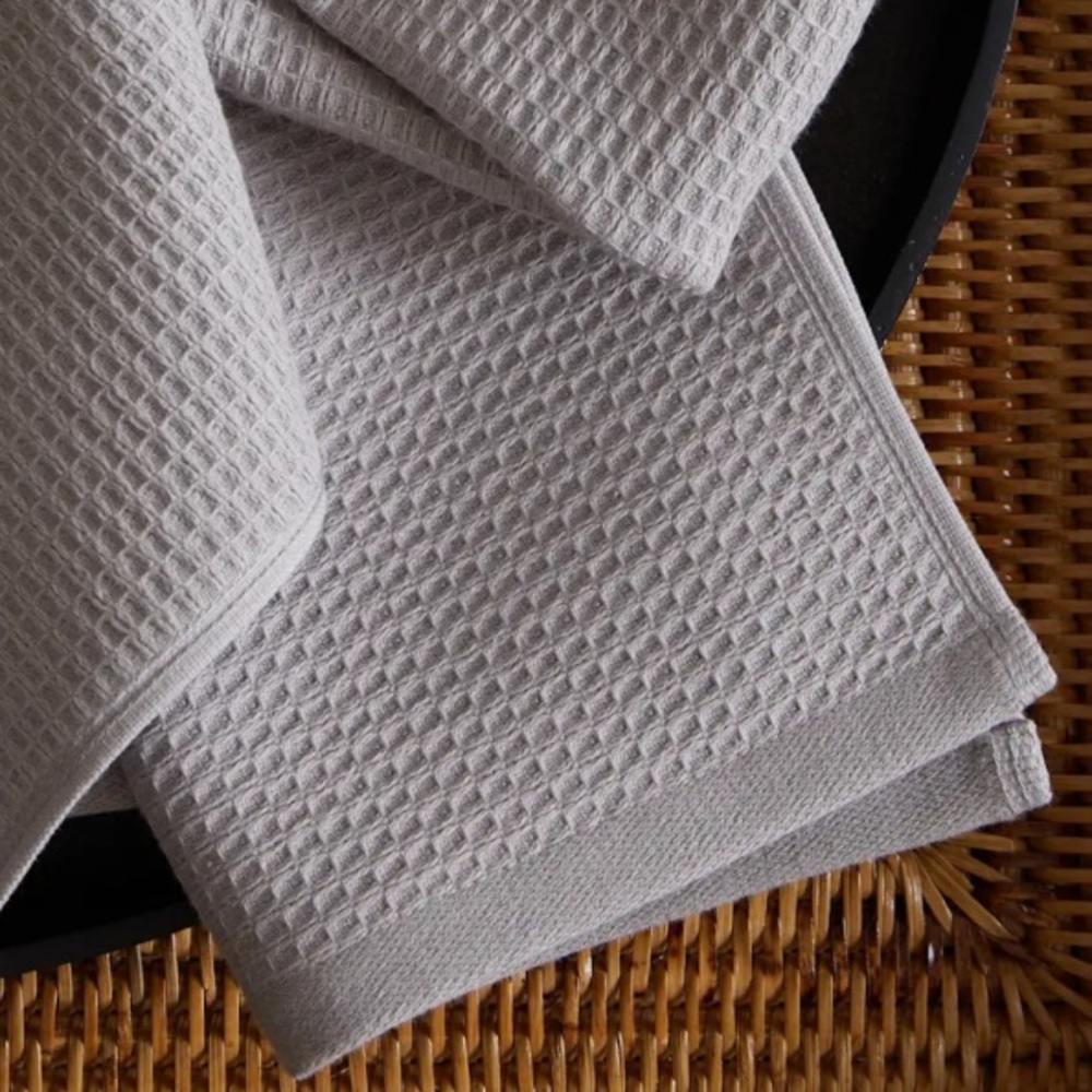 NWOT QUINCE Turkish Waffle Terry Washcloth Grey 4227